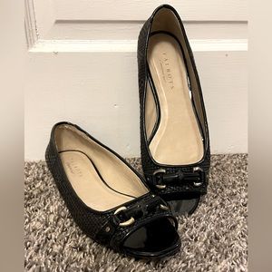 Talbots Edison Woven Peep-Toe Flats